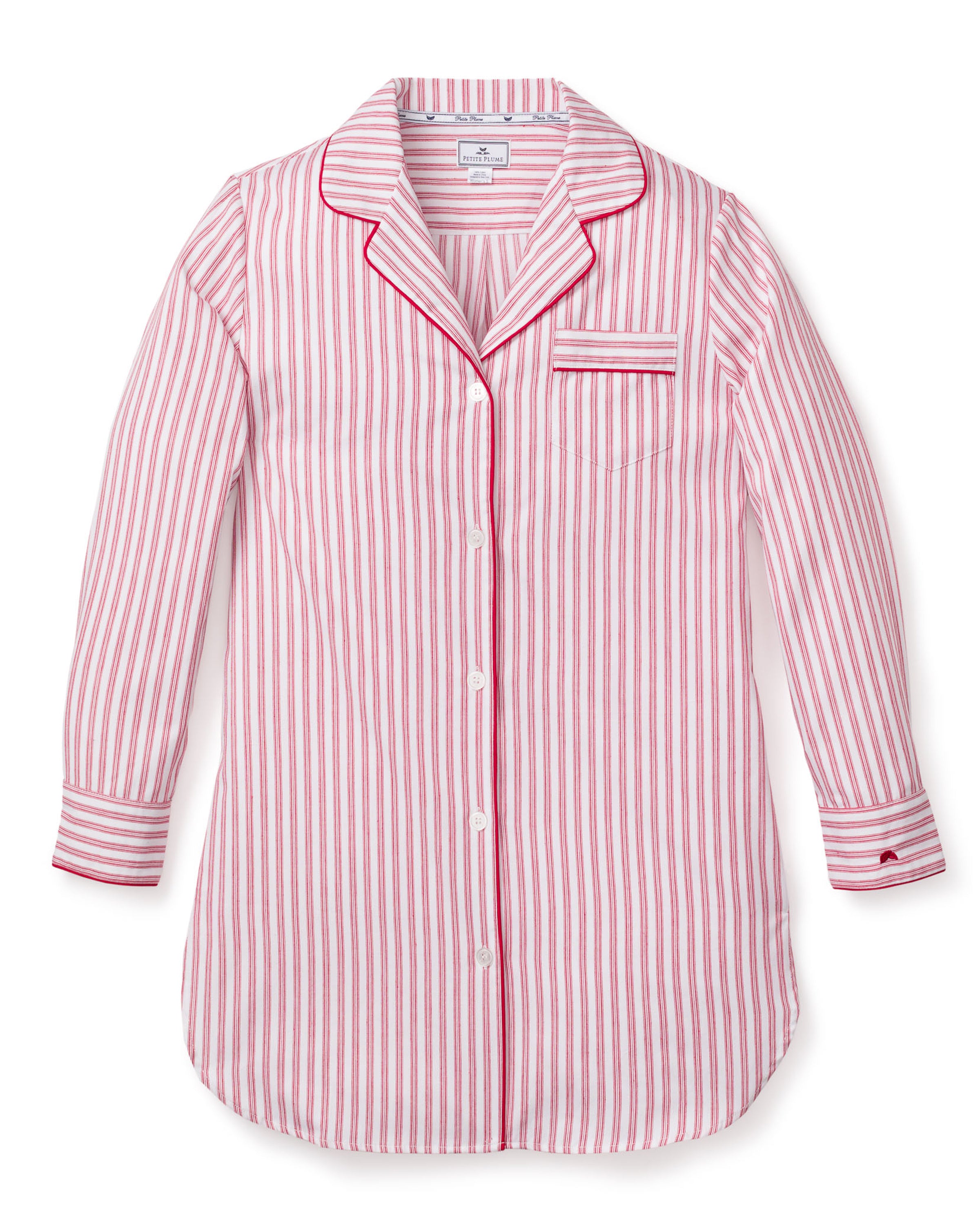Women’s Antique Red Ticking Nightshirt
