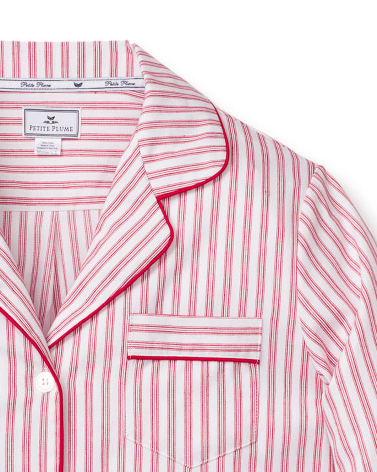 Women’s Antique Red Ticking Nightshirt