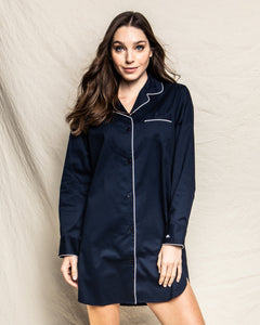Women’s Nightshirt in Navy Twill