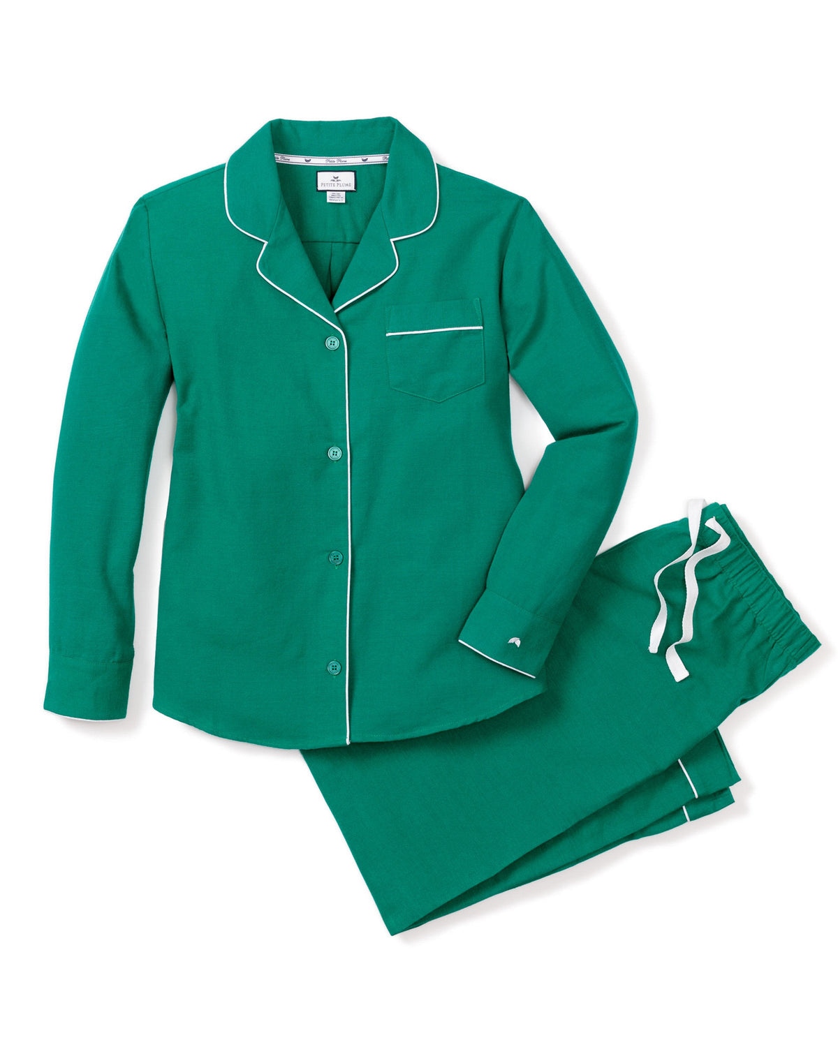 Women’s Forest Green Classic Flannel Pajama Set