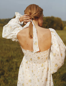 Atlanta Linen Dress In Mimosa
