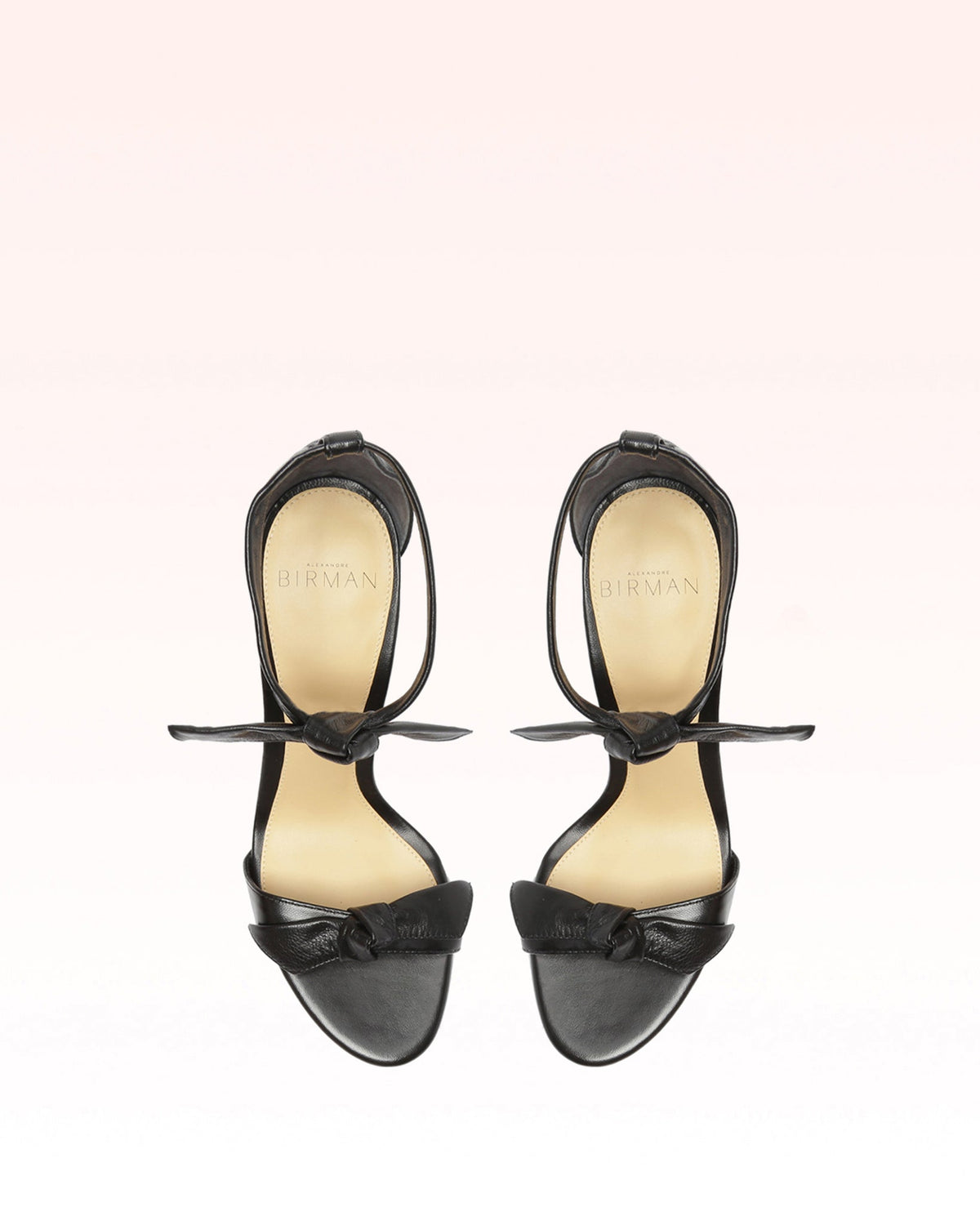 Clarita Block 90 in Black Leather