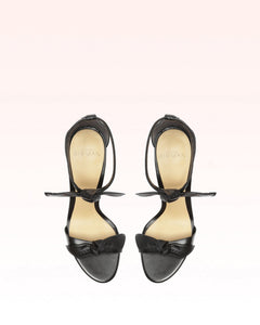 Clarita Block 90 in Black Leather