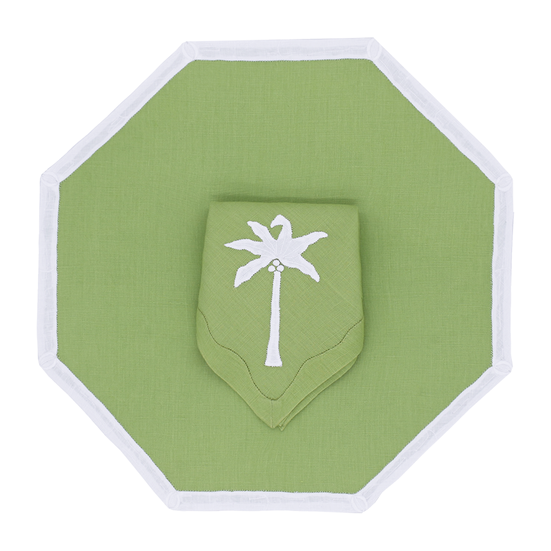 Bamboo Placemat in Lime, Set of 2