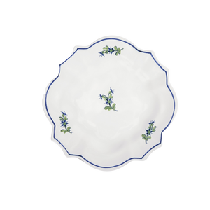 Les Bleuets Drageoir Petite Plate, Bleu Égyptien et Vert