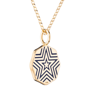Mini Enamel Porte Bonheur Necklace