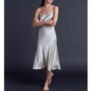 Celeste Pearl Silk Slip