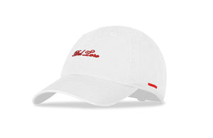 White Embroidered Cotton-Twill Adjustable Baseball Cap