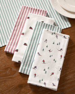Signature Antique Red Ticking Table Linen