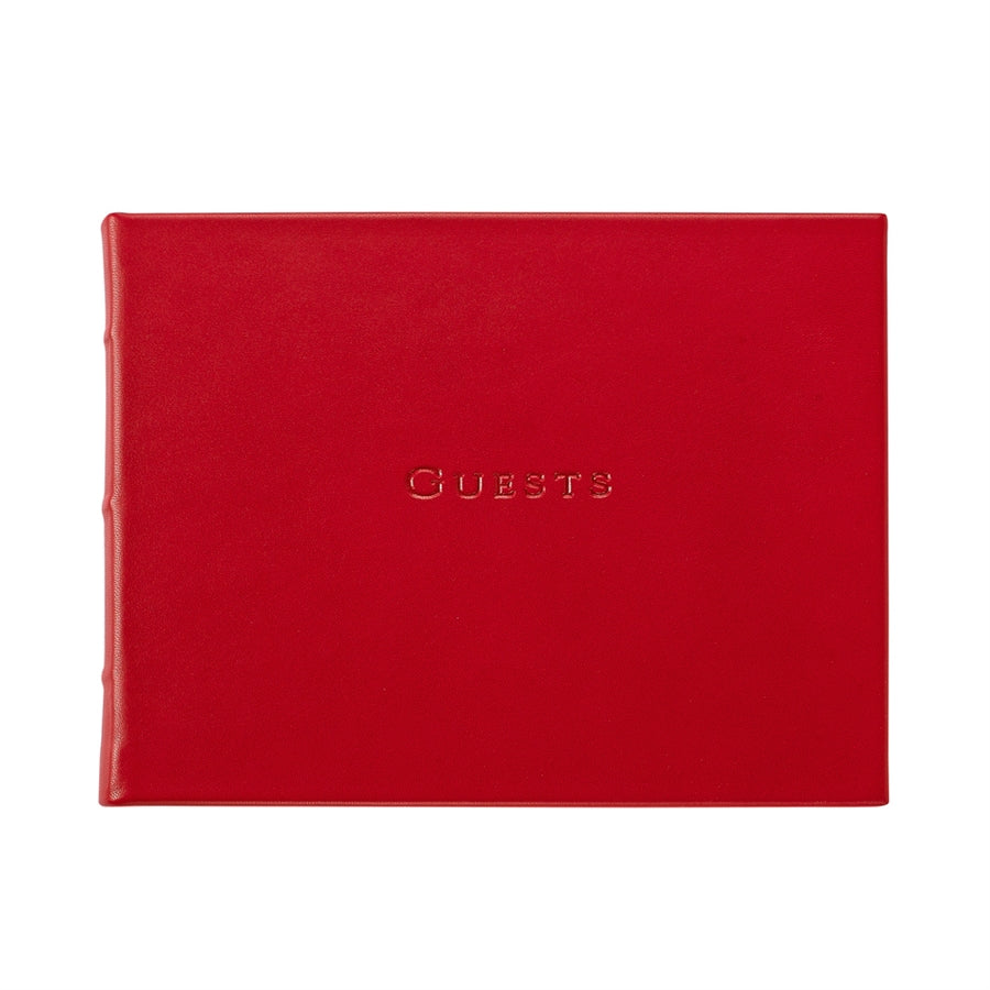 Traditional Leather Guest Book