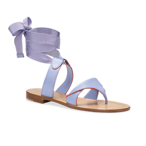Grear in Periwinkle Calf & Orange Painted Edge