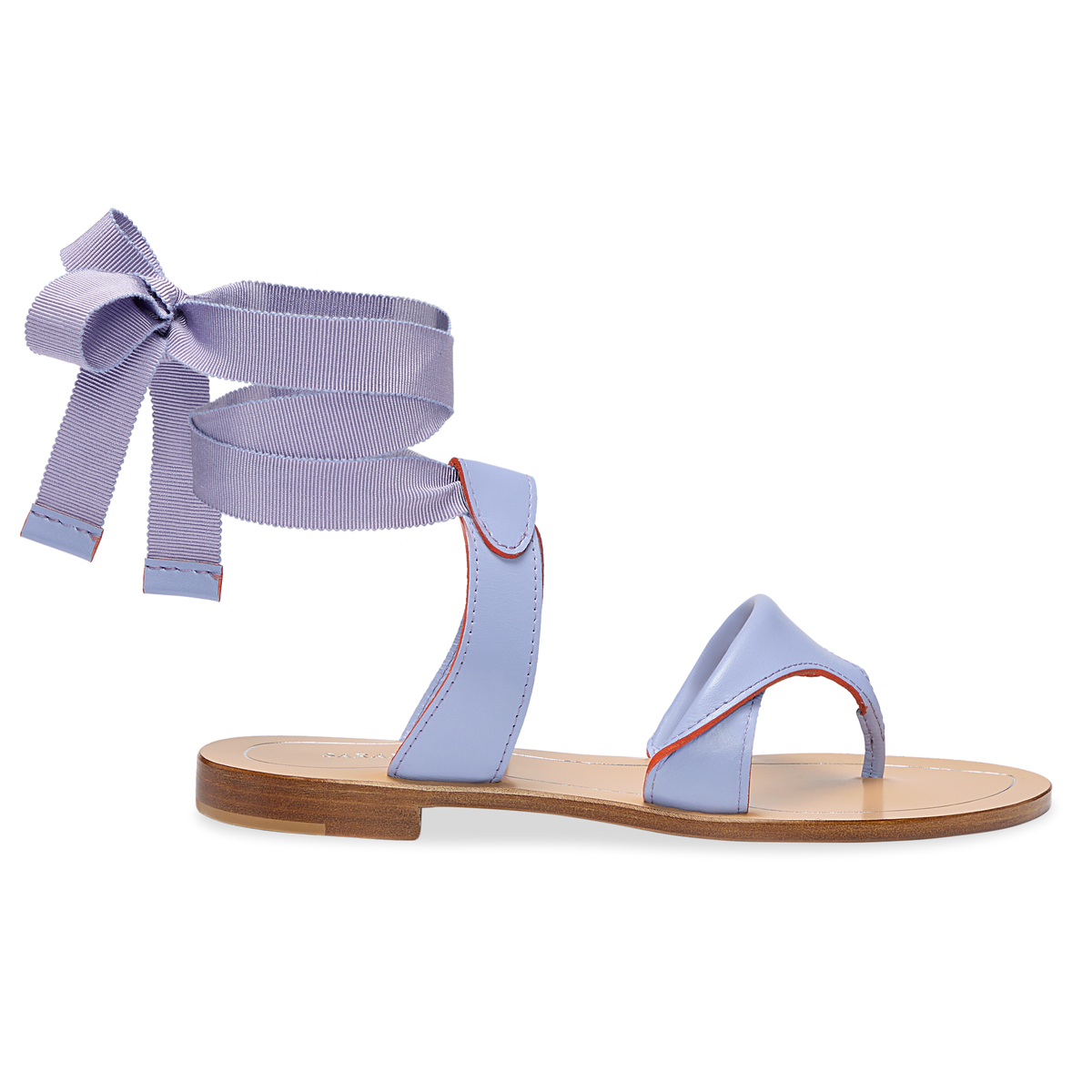 Grear in Periwinkle Calf & Orange Painted Edge