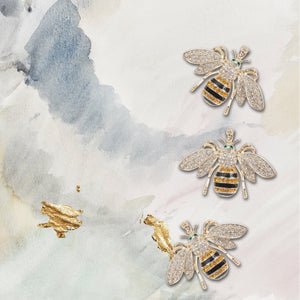 Stripey Bee Hanging Ornament