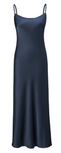 Juno Sapphire Silk Slip