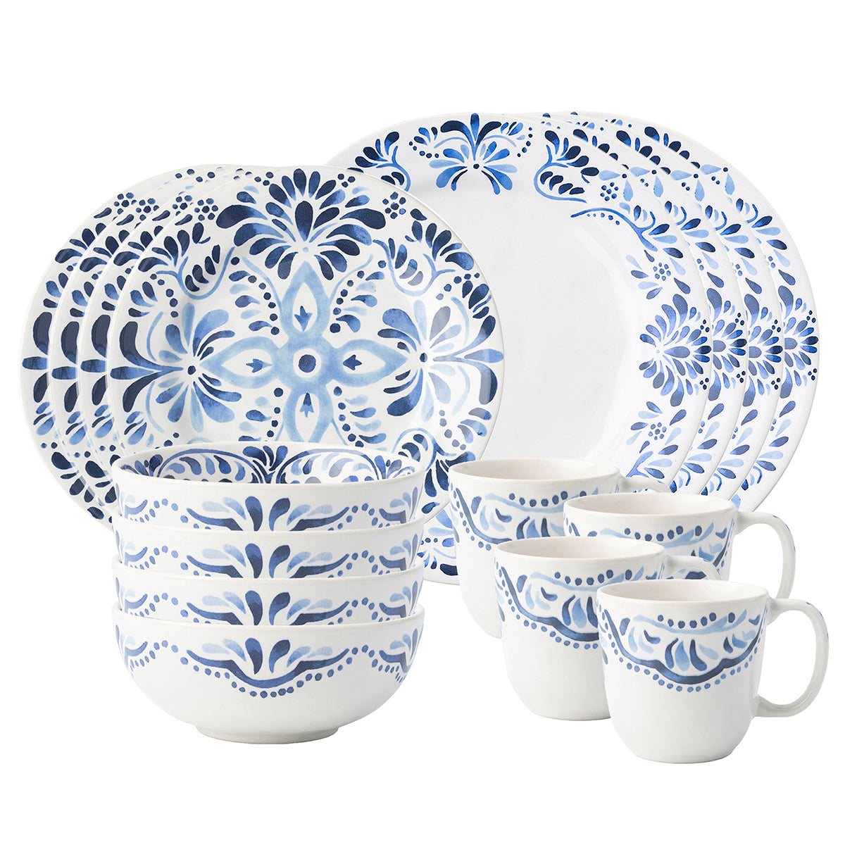 Iberian Indigo 16 pc Set