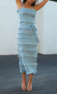 The Lily Dress in Cashmere Blue