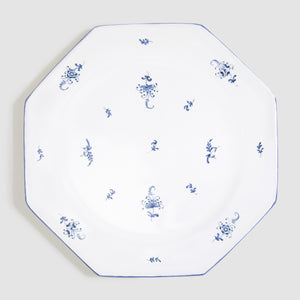 Brindille Large Dinner Plate, Bleu Moustiers