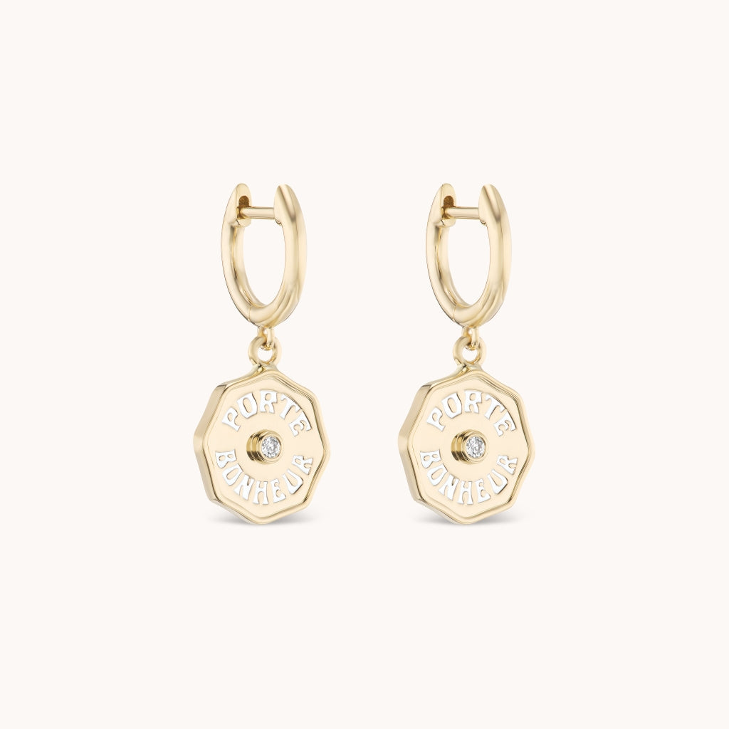 Wee PB Hoops White Diamond - Marlo Laz