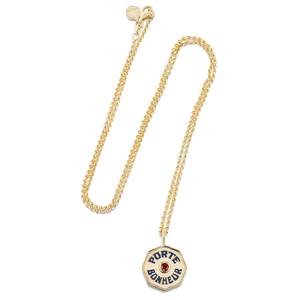 Mini Enamel Porte Bonheur Necklace