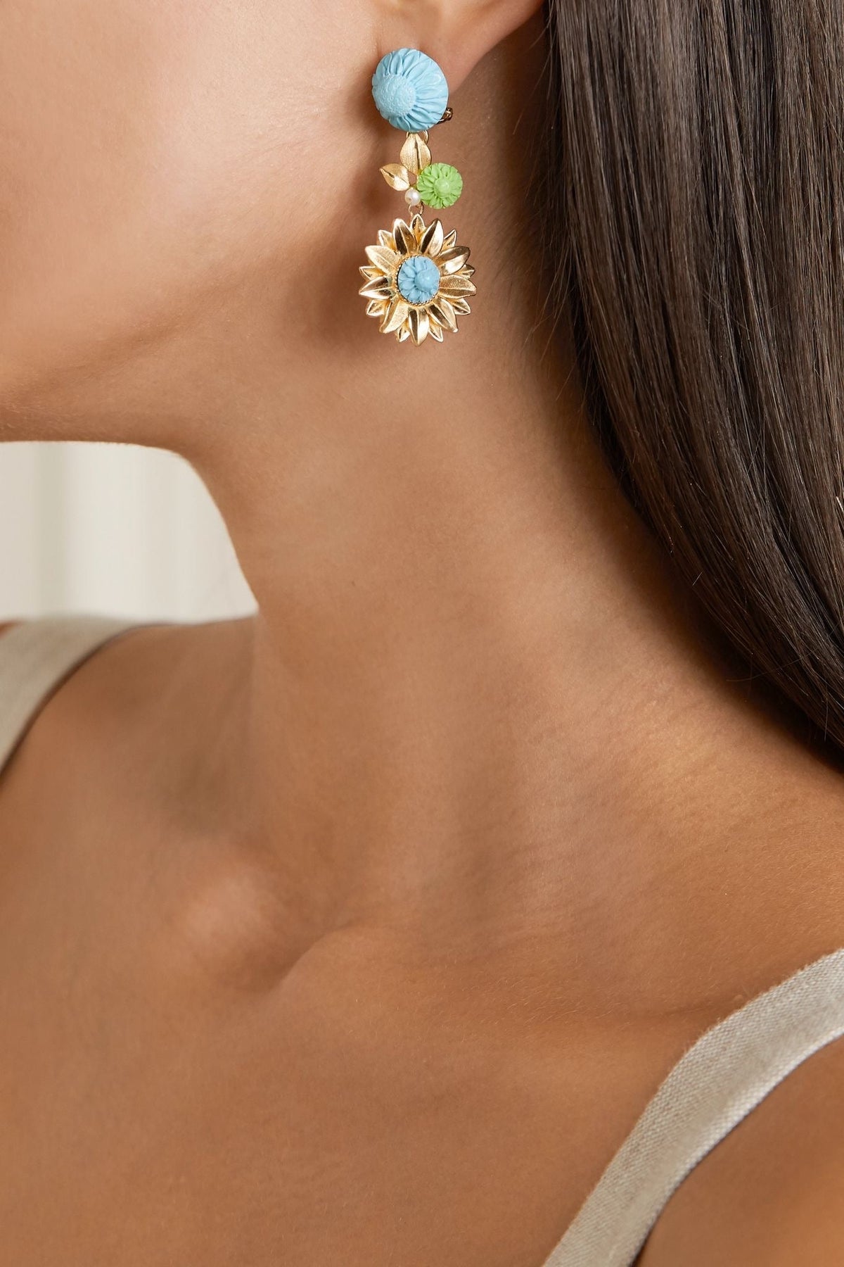 The Limoncello Earrings in Bubble Pink and Ruby