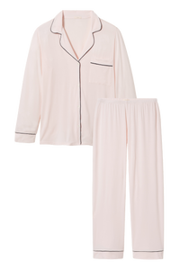 Gisele Long PJ Set in Sorbet/Black