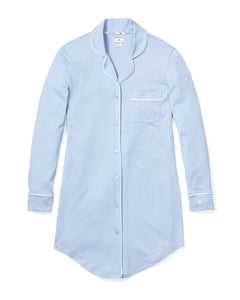 Women’s Pima Cotton Periwinkle Nightshirt