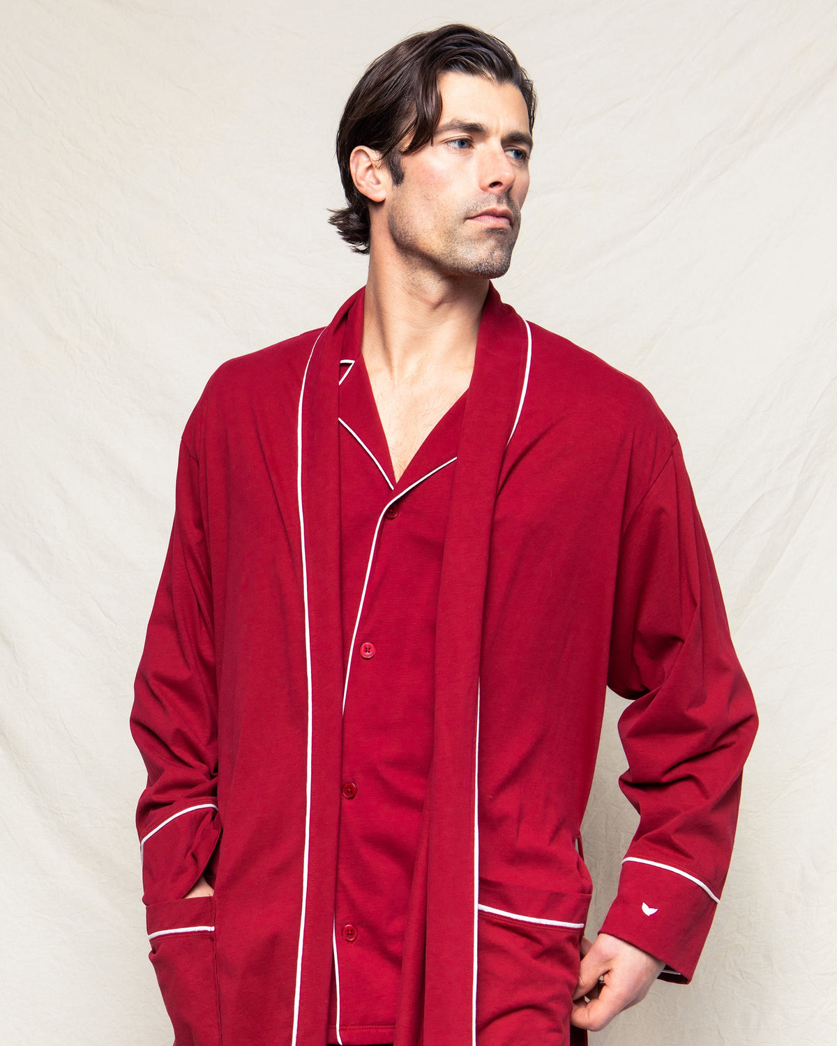 Luxe Pima Men’s Bordeaux Robe