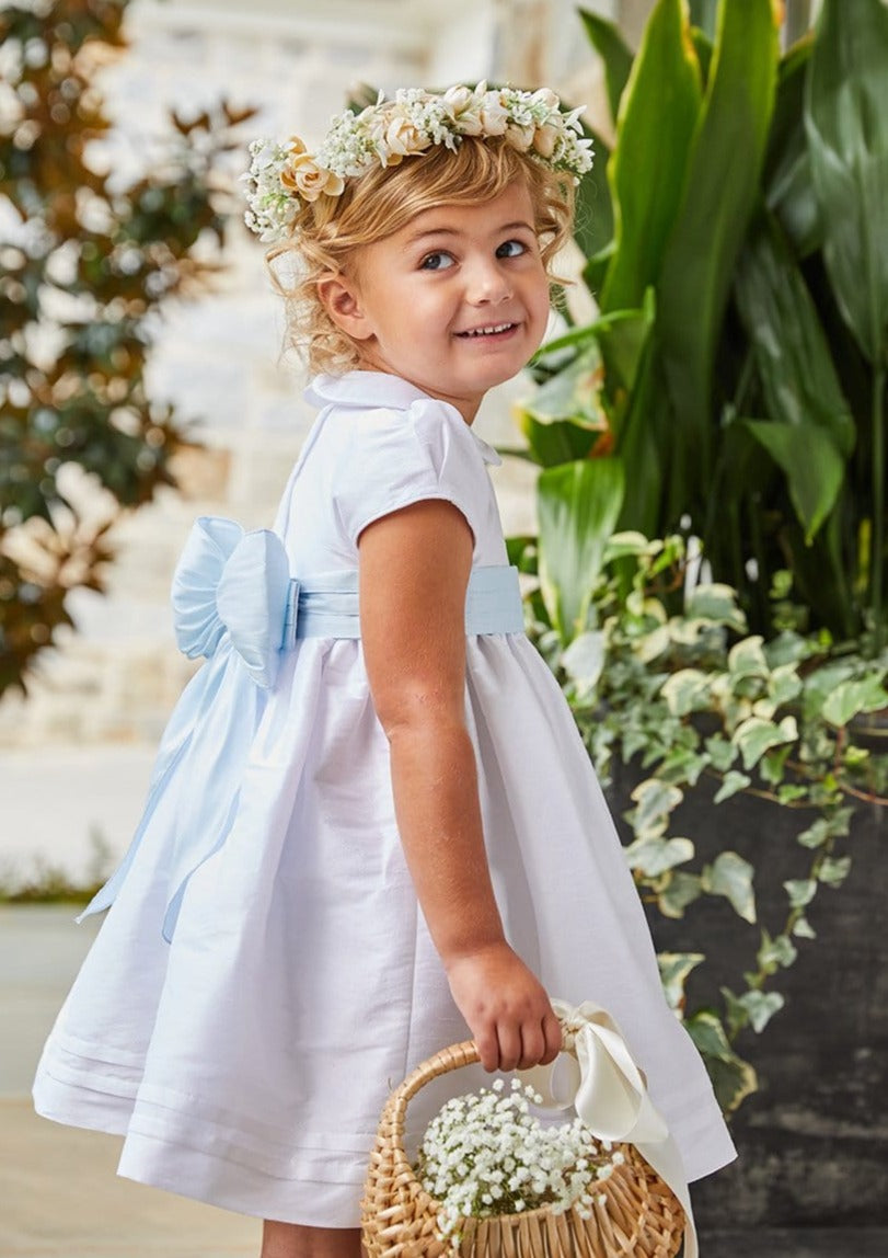 Peter Pan Formal Dress in Special Occasion White