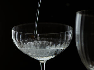 Quinn Crystal Clear Coupe Glasses, Set of 2