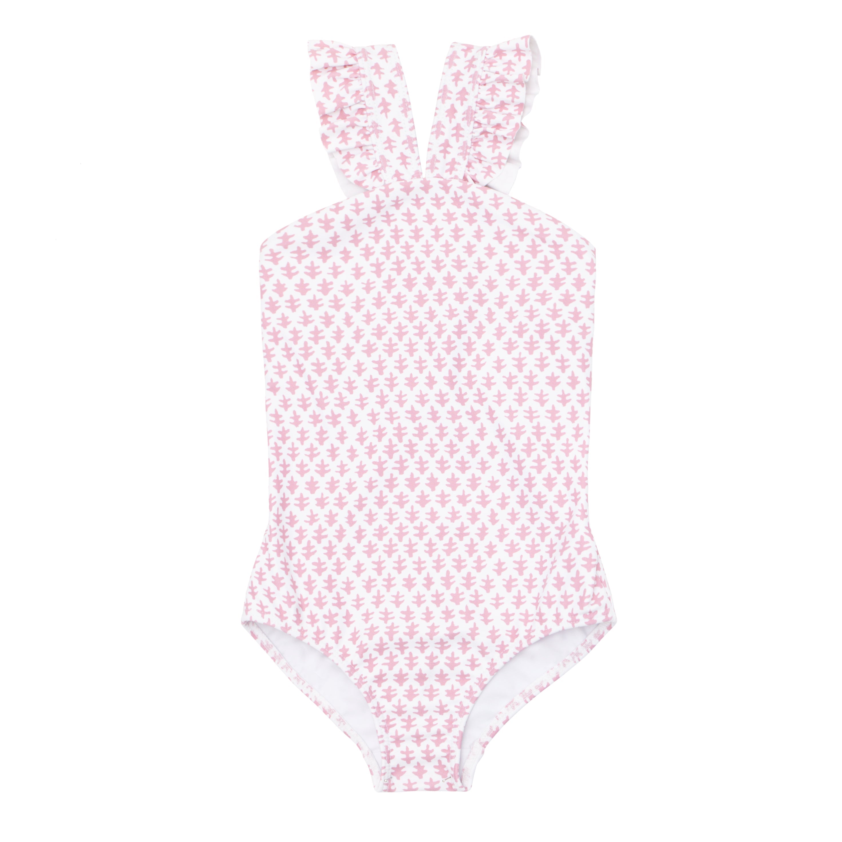 minnow X Sister Parish Girls Nectar Leaf V-Neck Crossover One Piece