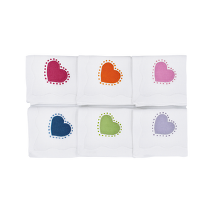 Big Love Dinner Napkins Rainbow, Set of 6 - Special Edition