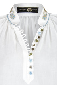 Ivy Blouse - White Tops - Blouse Rosewater House 