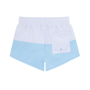 Boys Bay Lavender Colorblock Boardie
