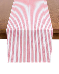 Signature Antique Red Ticking Table Linen
