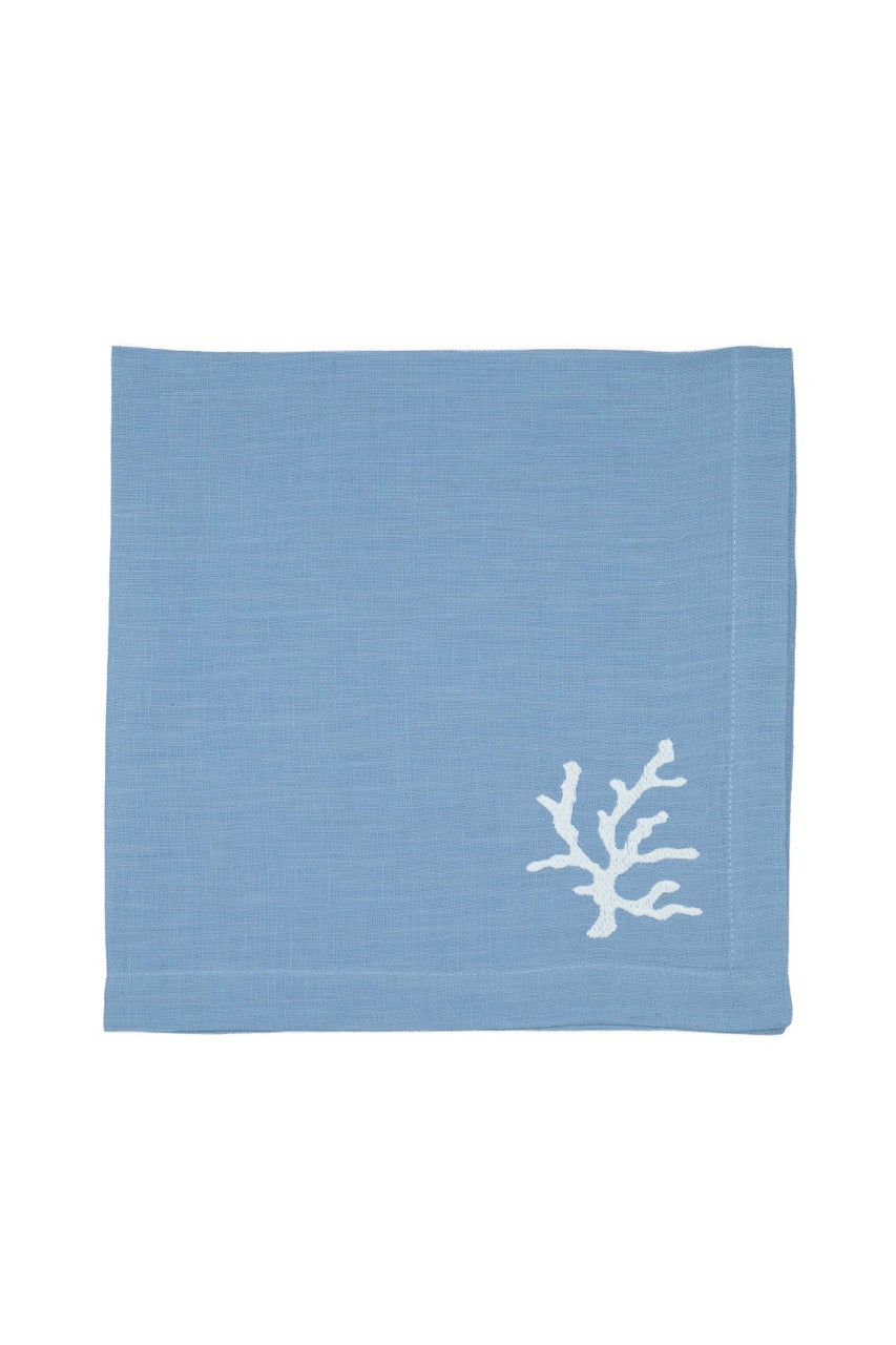 Coral Collection Napkin and Placemat in Mavi, Set of 2