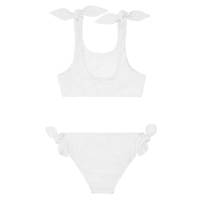 Girls Capeside White Tie-Knot Bikini