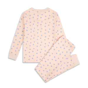 Love Heart Pajamas in Pink