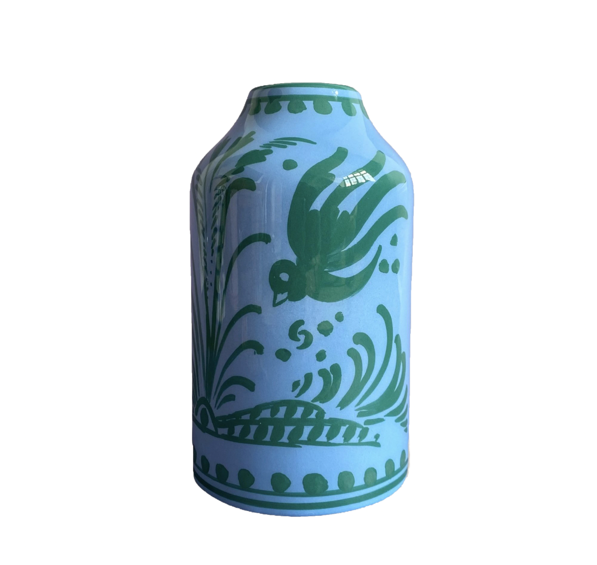 Genie in a Bottle Deco Vase & Bottle in Blue & Teal