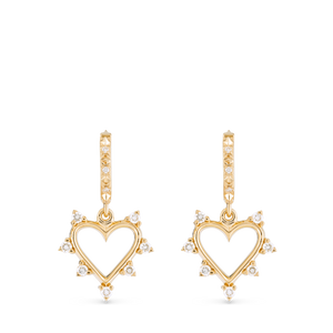 Open Heart Earrings