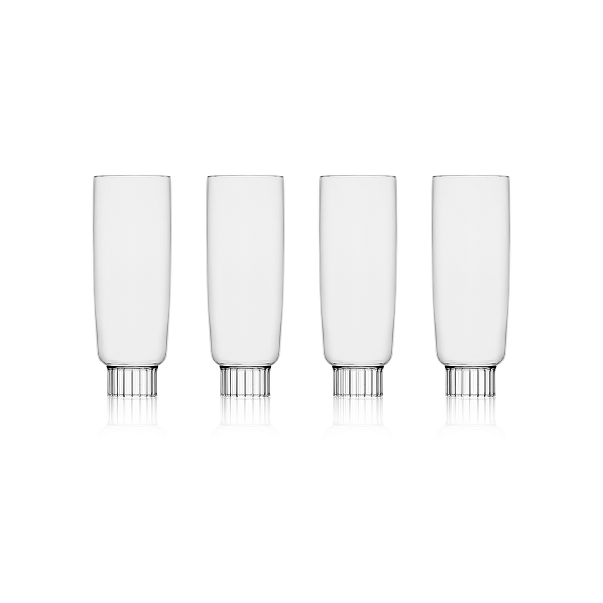 Romantic Champagne Flutes, Set of 4