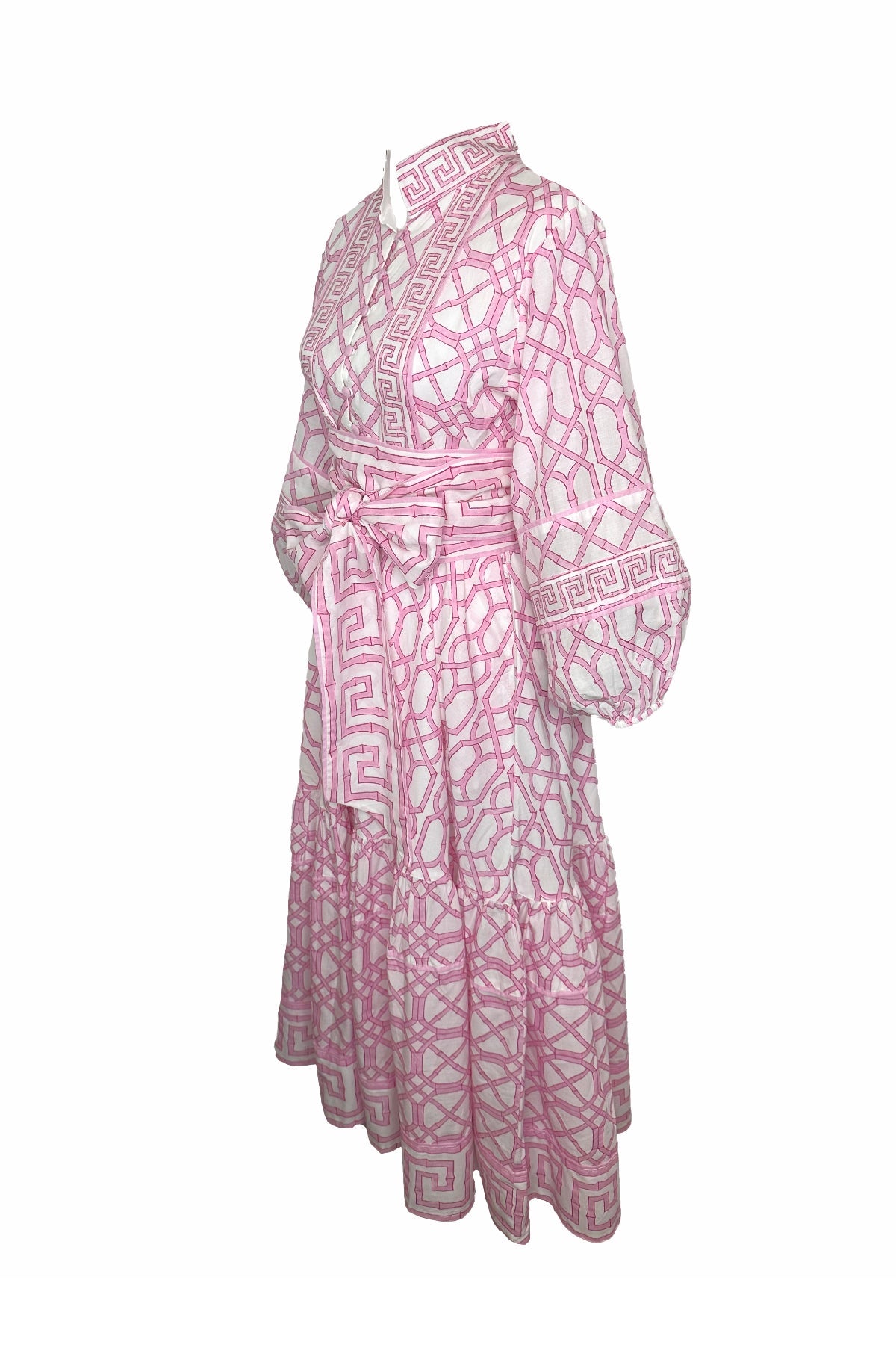 Flounce Dress in Hibiscus Bamboo