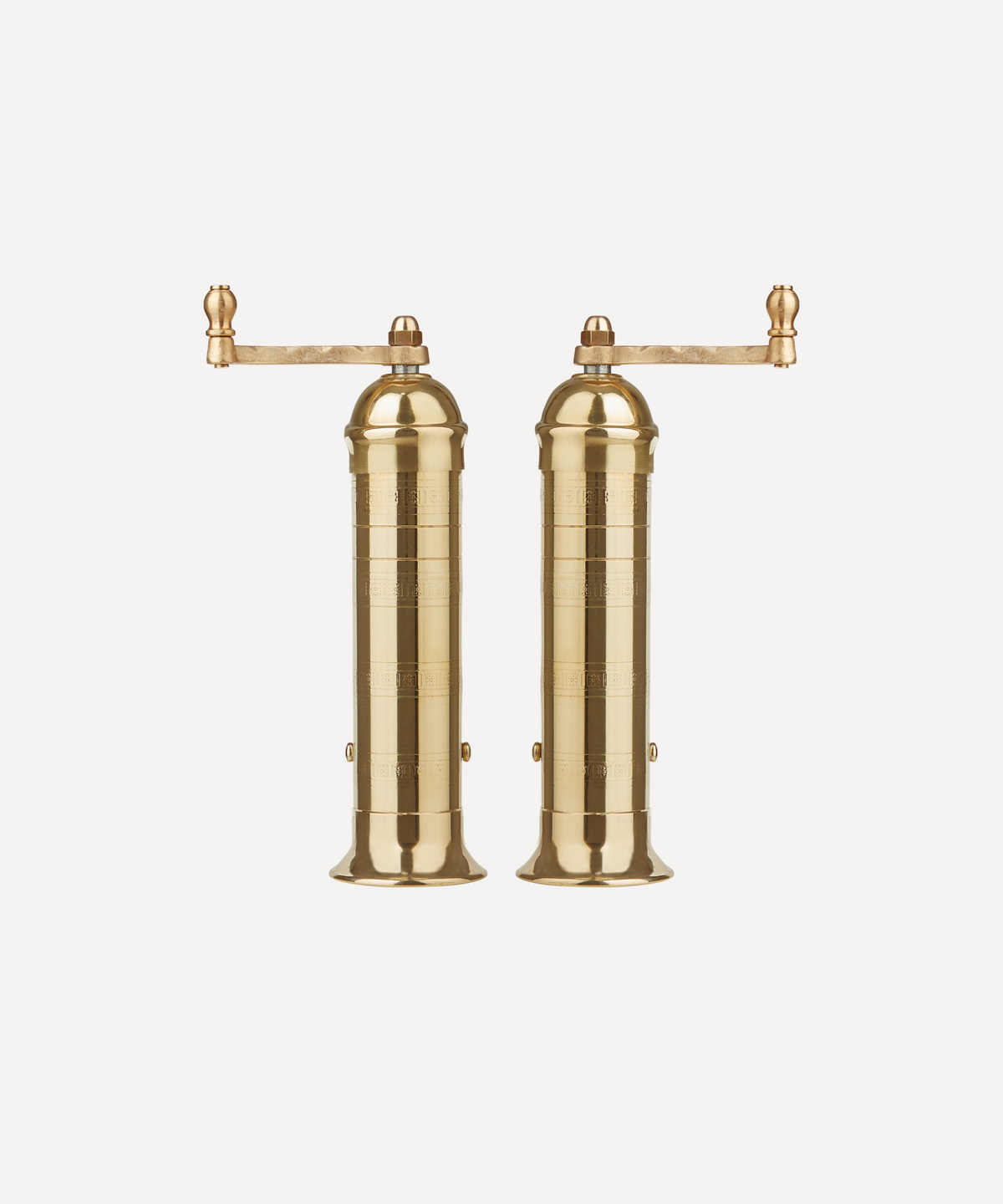 REBECCA UDALL Brass salt & Pepper mill set