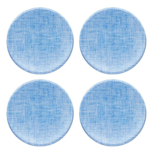 Campbell Blue Chambray Coaster Set