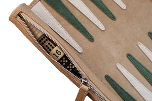 Travel Backgammon Board Tan Neutral