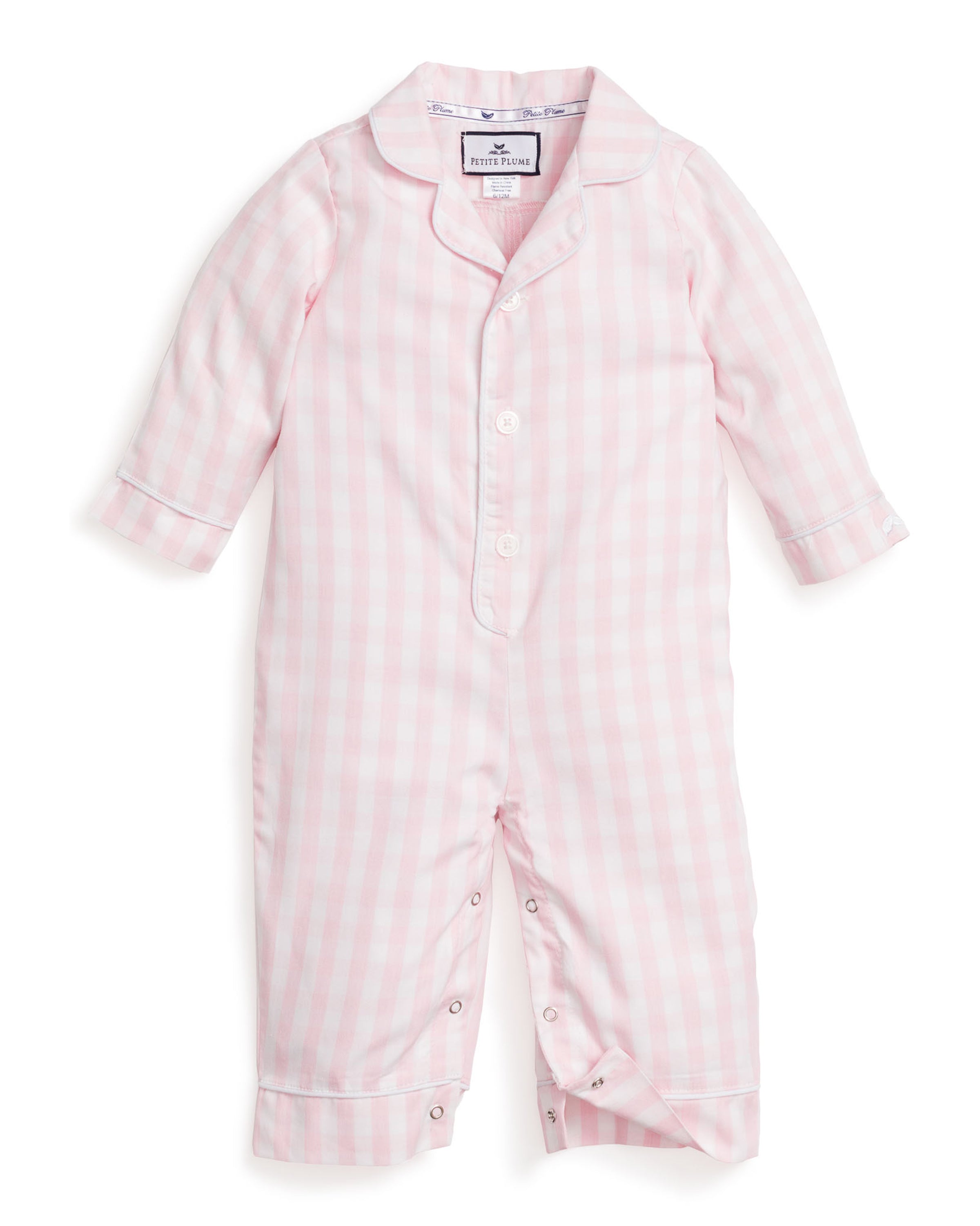 Children’s Pink Gingham Romper
