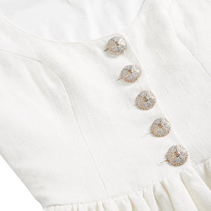 Carolina Dress in White