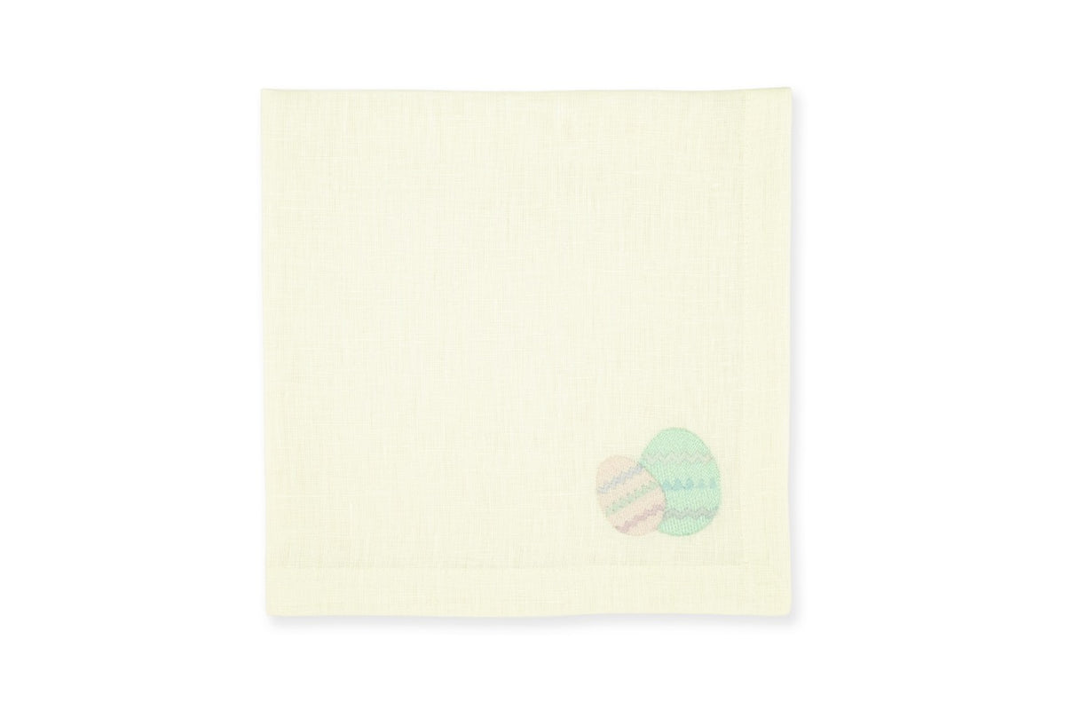 Easter Egg Yellow Linen Napkin, Set of 4