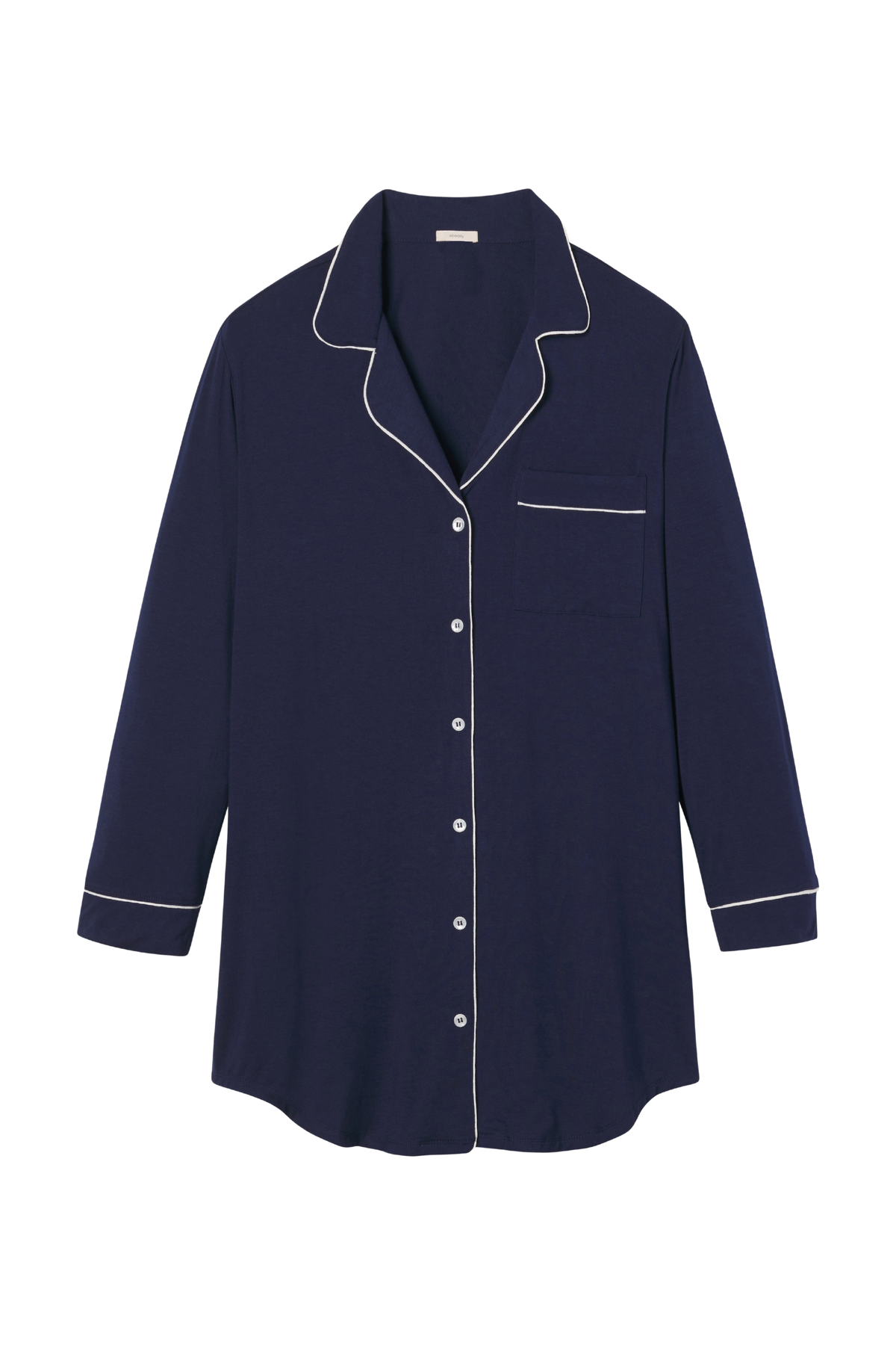 Gisele Sleepshirt in Navy/Ivory