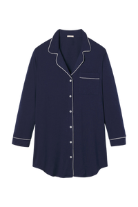 Gisele Sleepshirt in Navy/Ivory