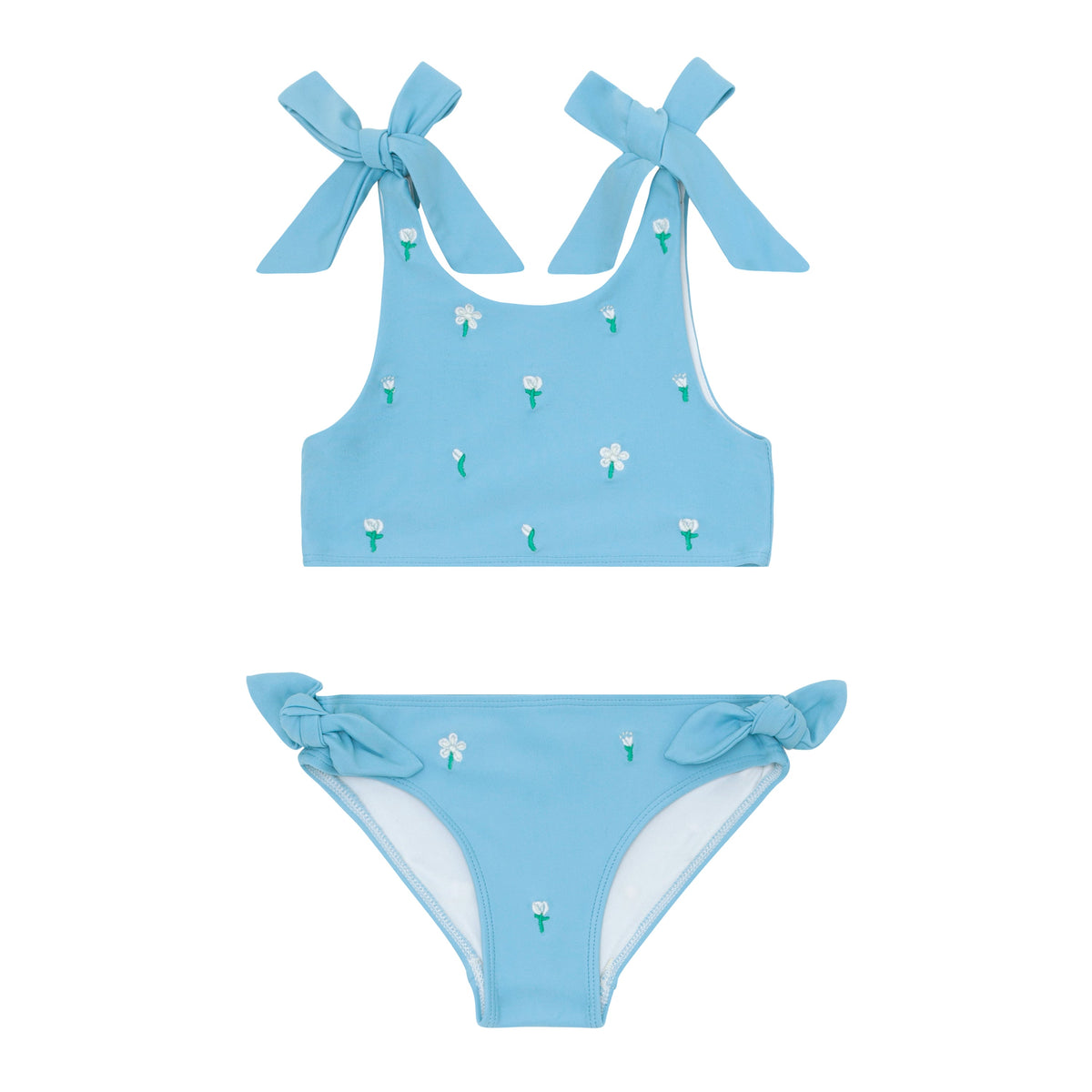 minnow x Fanm Mon Girls Lagoon Tie Knot Bikini